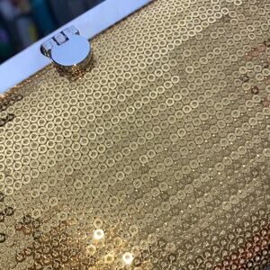 Gold Sequin Clutch Ritz Evening Bag Party Metallic y2k